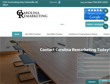 Tablet Screenshot of carolinaremarketingofficefurniture.com